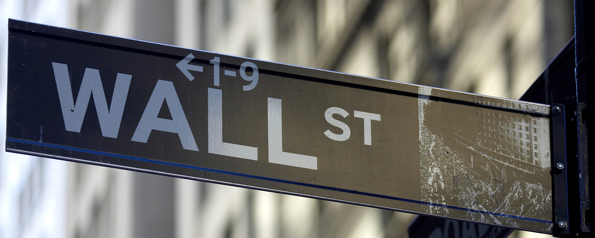 Wall street sign